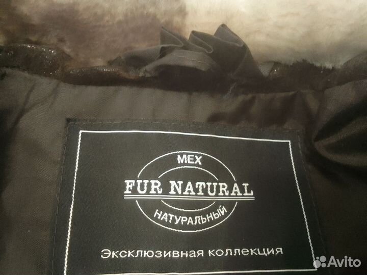 Шуба из мутона натуральная женская