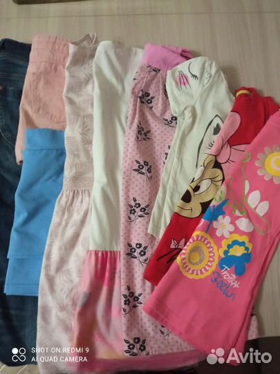 Одежда для девочки пакетом на 5-7 лет