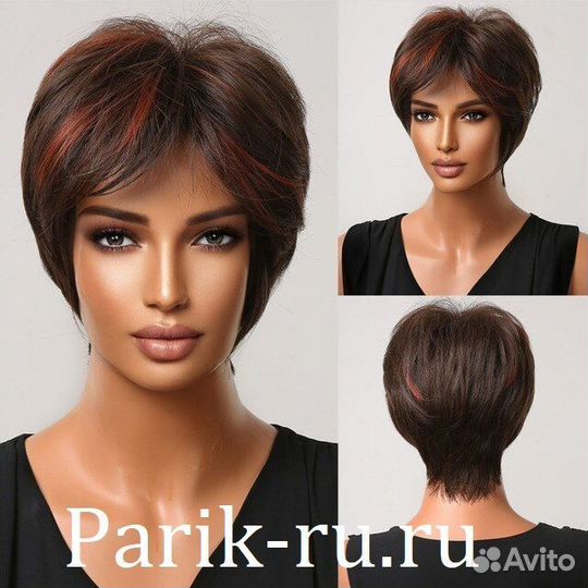 Женский парик. Короткая стрижка. Цвет разный