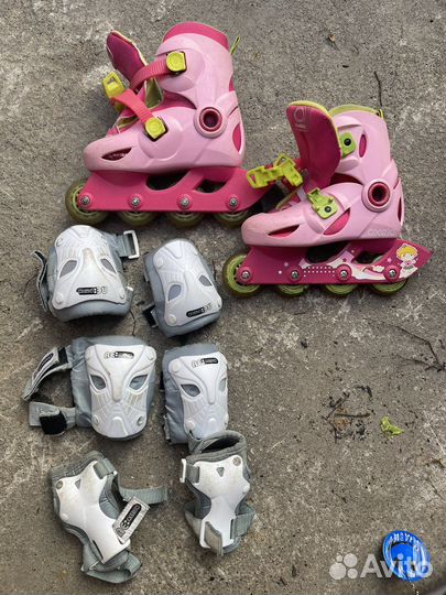 Роликовые коньки детские раздвижные 28-30
