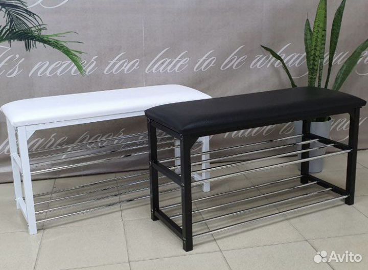 Банкетки с полкой для обуви