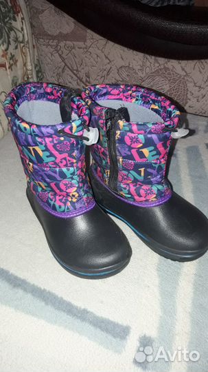 Детские резиновые сапоги утепленные