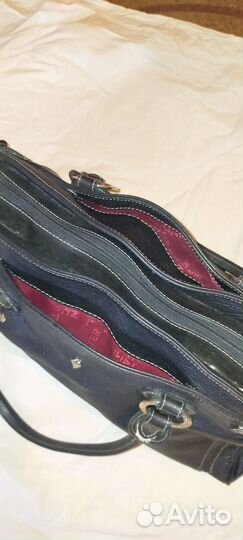 Сумка кожаная, Франция. 40х27 см