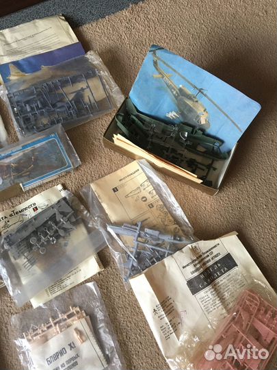 Модели сборные в пакетах