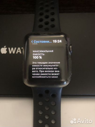 Часы apple watch 3 38 mm nike