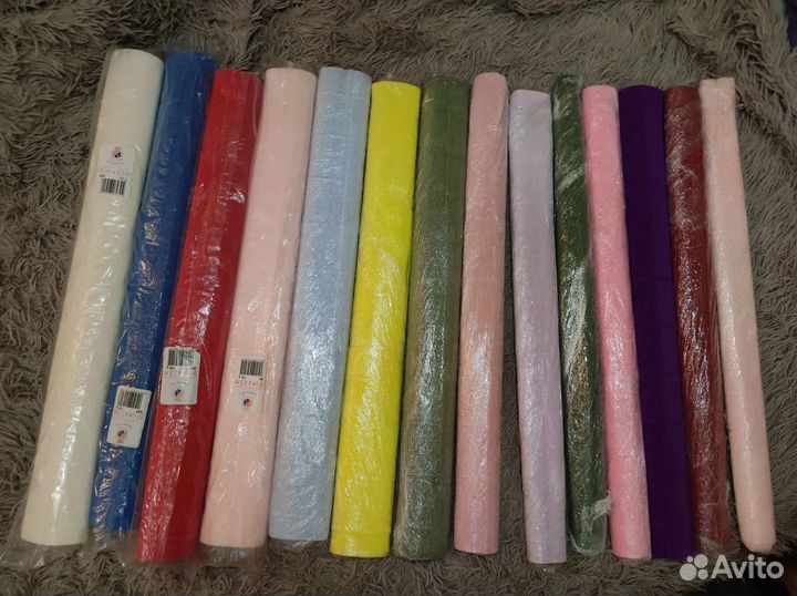 Гофрированная бумага и упаковка для цветов