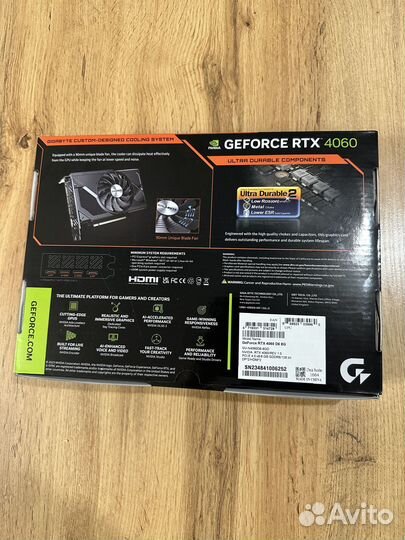 Видеокарта Gigabyte nvidia GeForce RTX4060 D6 8GB