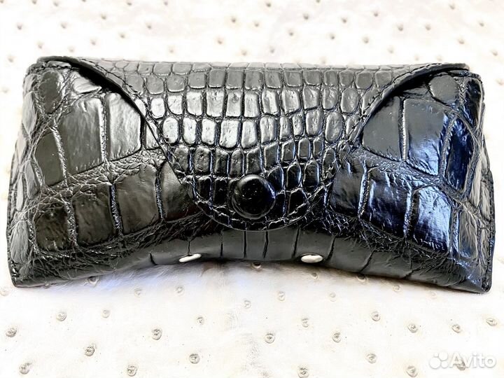 Футляр для очков натуральная кожа крокодила