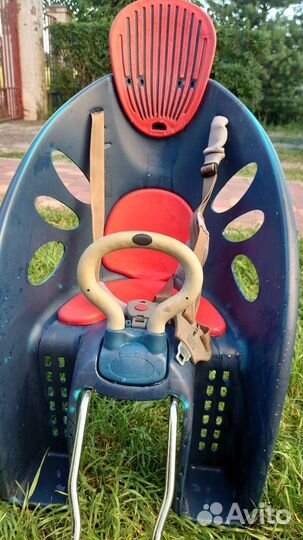 Детское кресло для велосипеда прогулочное до 22 кг