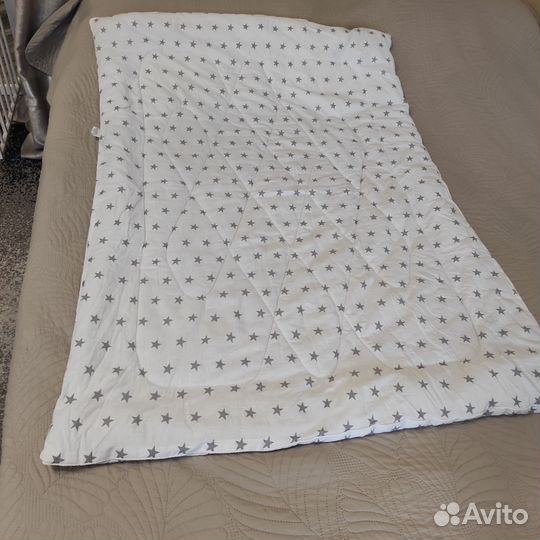 Детское одеяло 110 на 140 с звездами
