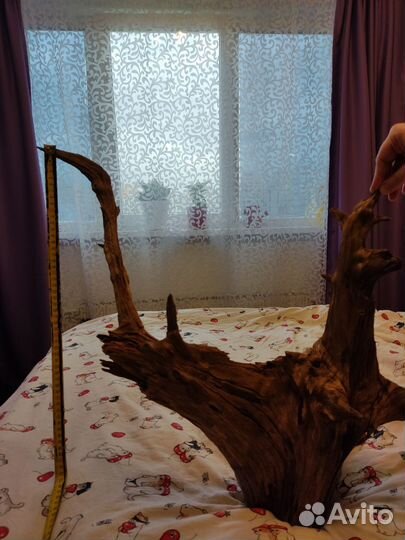 Коряга в аквариум