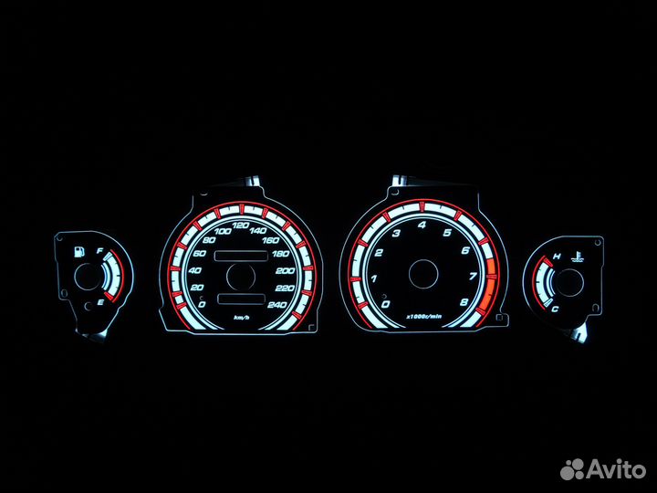 Шкалы приборов Mitsubishi Galant 8 (97-99) EU