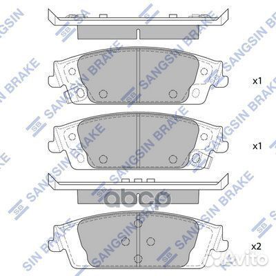 SP4011 колодки дисковые з. Chevrolet Silverado