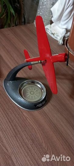 Пепельница металл СССР самолет як18п