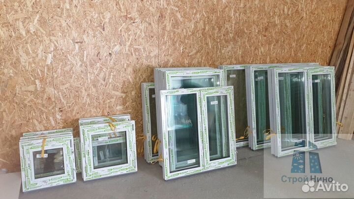 Пластиковое окно 800*1200 глухое готовое