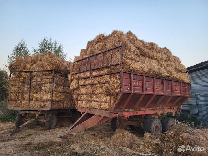 Солома в брикетах