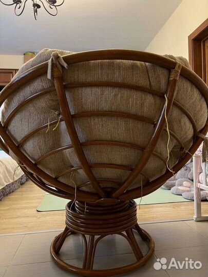 Кресло-качалка Papasan из ротанга