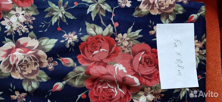 Советские-Сатин, лён, ситец, тик, костюмная отрезы