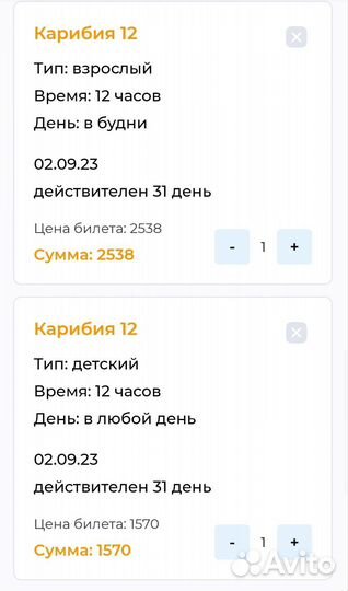 Скидка в авкапарк Карибия