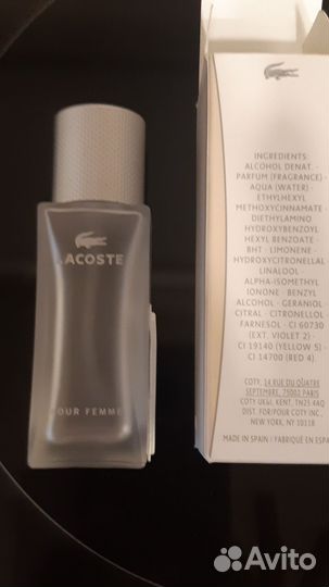 Парф.вода lacoste pour femme