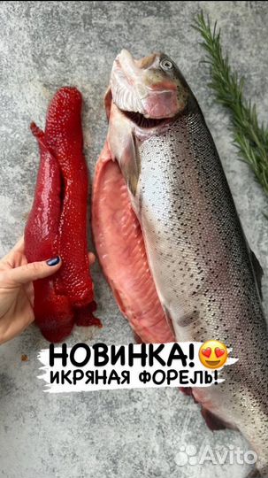 Форель с икрой
