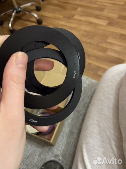 Набор сменных цветных фильтров. Крепление 55,58,67