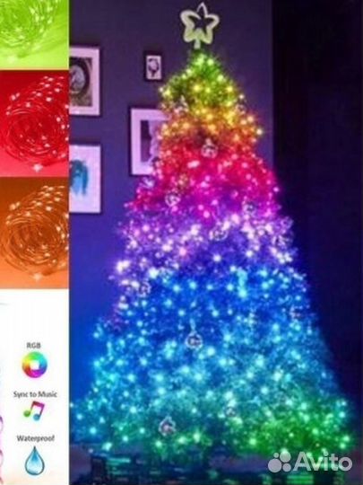 Умная (смарт) гирлянда на елку с Bluetooth