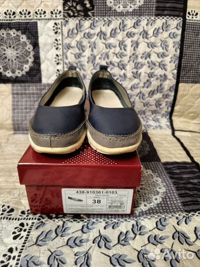 Балетки натуральная кожа 38