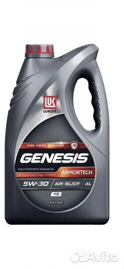 Моторное масло Lukoil Genesis Armortech FD 5W30 4л