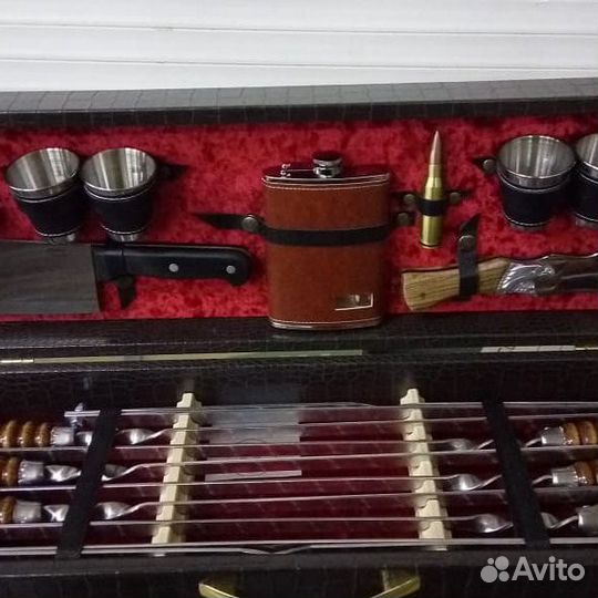 Подарочный набор(для мужчин ).Кейс для шашлыка
