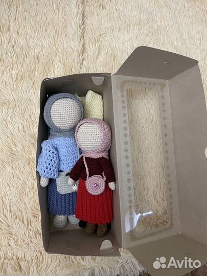 Куклы вязанные, комплекты, семья и тд