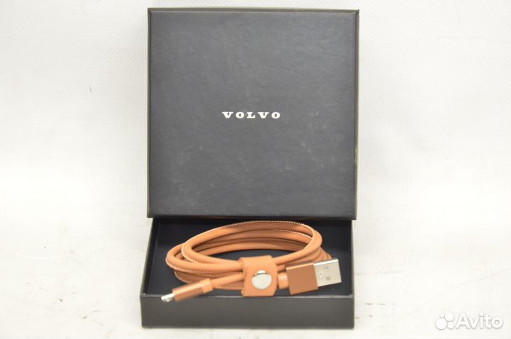 Кожаный кабель Bronze (Micro USB - USB) Volvo