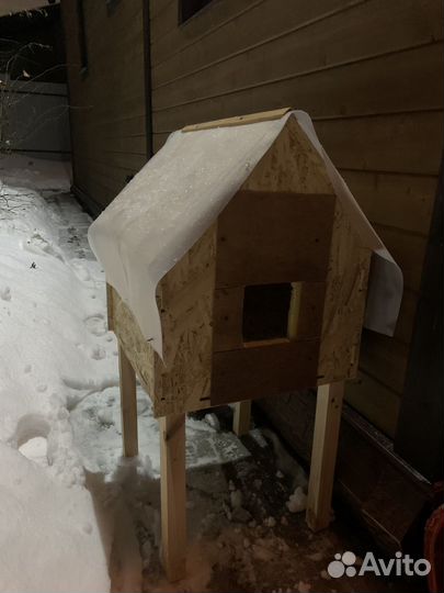 Будка для кошки утепленная