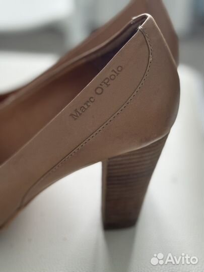 Marc O'Polo туфли беж на каблуке оригинал