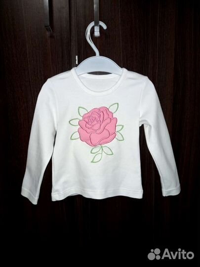 Лонгслив для девочки 86-92