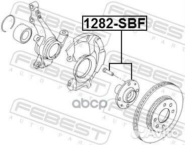 Ступица колеса hyundai solaris 10/RIO IV 11- пер