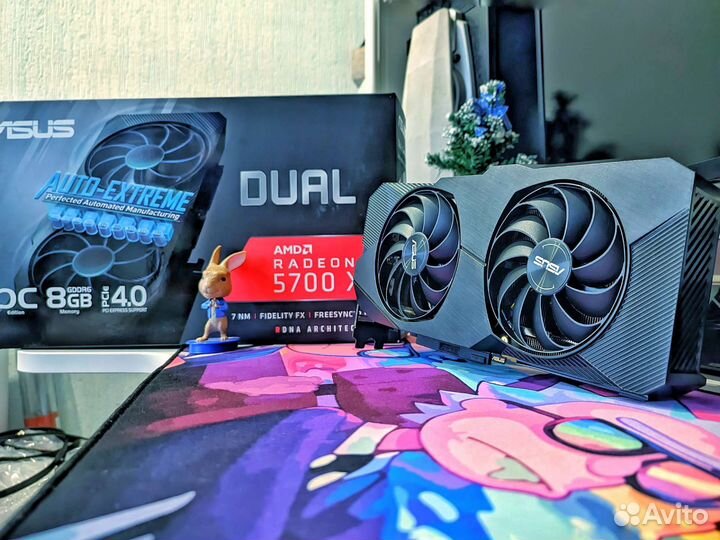 Видеокарта Asus Dual RX 5700 XT OC 8 Гб