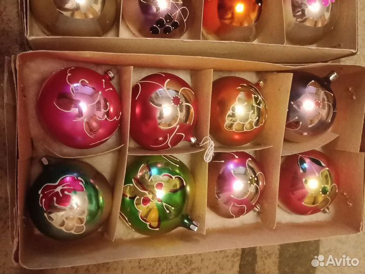 Елочные игрушки СССР шары