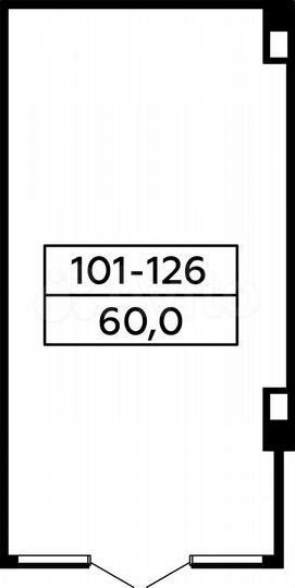 Аренда, торговое помещение, площадь 60 кв.м
