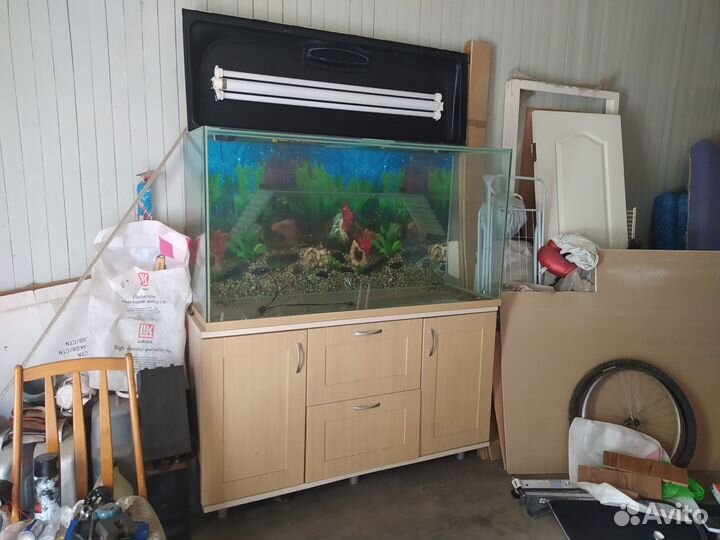 Аквариум 600 литров + тумба