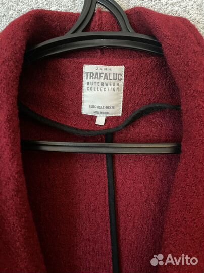 Пальто плащ zara шерсть S