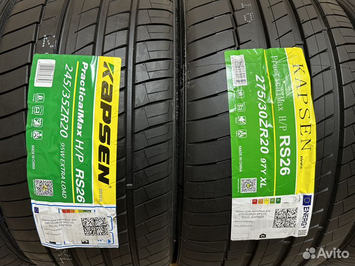 Kapsen RS26 Practical Max HP 245/35 R20 и 275/30 R20 104Z