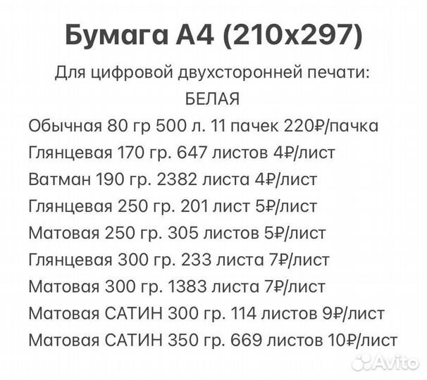 Бумага 80 гр. А4 белая (500 листов)