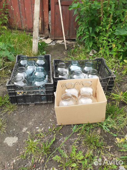 Банки стеклянные 3 литра б/у чистые