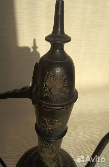 Индийская ваза,кувшин,кумган,чеканка,ручная работа