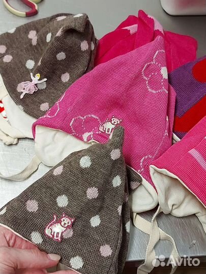 Новая шапка демисезонная для девочек 1-2 года