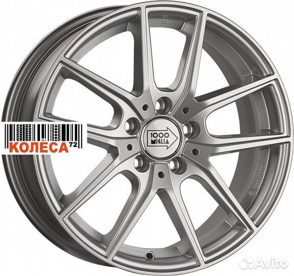 1000 Miglia MM041 7.5x17 5x114,3 ET45 Dia67.1 Silv