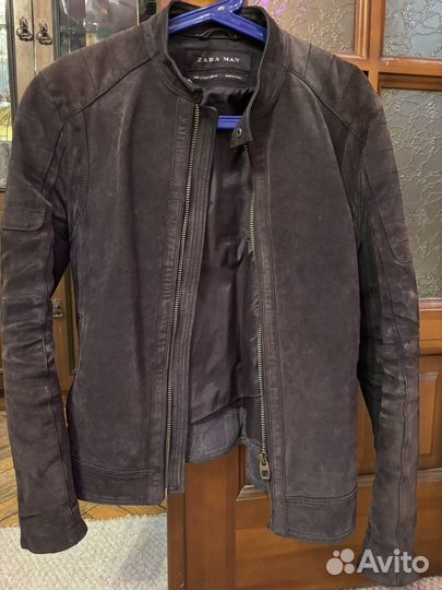 Мужская замшевая куртка zara