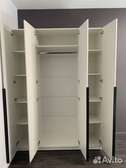 Шкаф распашной белый 160 см