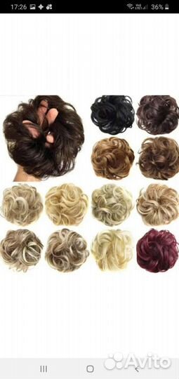 Резинка для волос шиньон